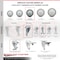 Service Caster 4 Inch Thermoplastic Rubber Swivel 3/8 Inch Threaded Stem Caster Set with Brake SCC-TS20S414-TPRB-TLB-381615-4 - alternate 3